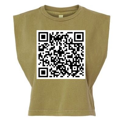 Funny F You Qr Code Design Garment-Dyed Women's Muscle Tee