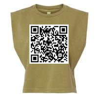 Funny F You Qr Code Design Garment-Dyed Women's Muscle Tee