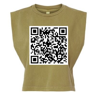 Funny F You Qr Code Design Garment-Dyed Women's Muscle Tee