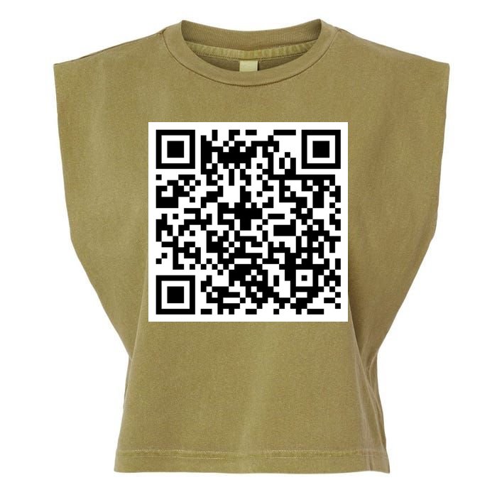 Funny F You Qr Code Design Garment-Dyed Women's Muscle Tee
