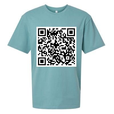 Funny F You Qr Code Design Sueded Cloud Jersey T-Shirt