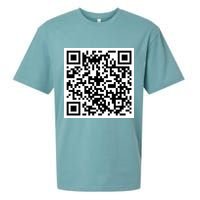 Funny F You Qr Code Design Sueded Cloud Jersey T-Shirt