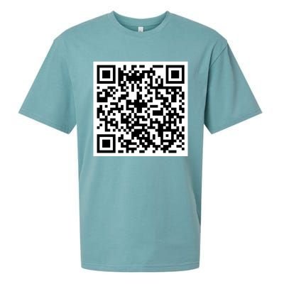 Funny F You Qr Code Design Sueded Cloud Jersey T-Shirt