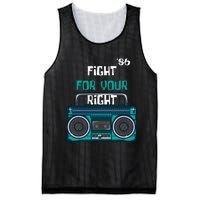 Fight For Your Right Ghetto Blaster Pop Band Musician Fan Mesh Reversible Basketball Jersey Tank