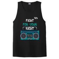 Fight For Your Right Ghetto Blaster Pop Band Musician Fan PosiCharge Competitor Tank