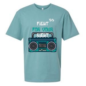 Fight For Your Right Ghetto Blaster Pop Band Musician Fan Sueded Cloud Jersey T-Shirt