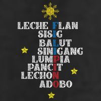 Fun Festive Yummy Filipino Traditional Food 7 Panel Mesh Trucker Snapback Hat