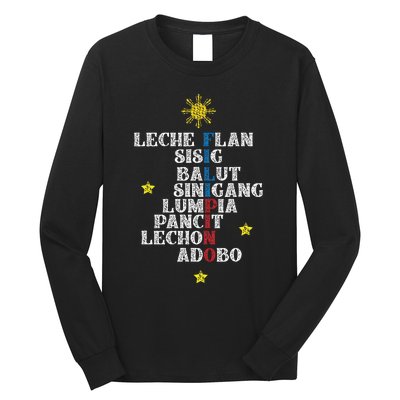 Fun Festive Yummy Filipino Traditional Food Long Sleeve Shirt