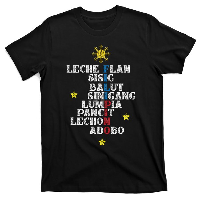 Fun Festive Yummy Filipino Traditional Food T-Shirt