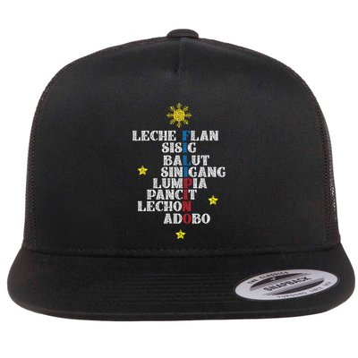 Fun Festive Yummy Filipino Traditional Food Flatbill Hat
