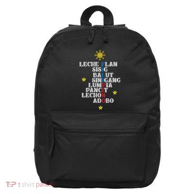 Fun Festive Yummy Filipino Traditional Food 16 in Basic Backpack