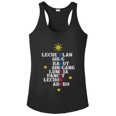 Fun Festive Yummy Filipino Traditional Food Ladies PosiCharge Competitor Racerback Tank