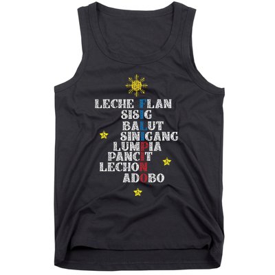 Fun Festive Yummy Filipino Traditional Food Tank Top