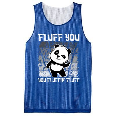 Funny Fluff You You Fluffin' Fluff Panda Bear Cute Animal Cute Gift Mesh Reversible Basketball Jersey Tank