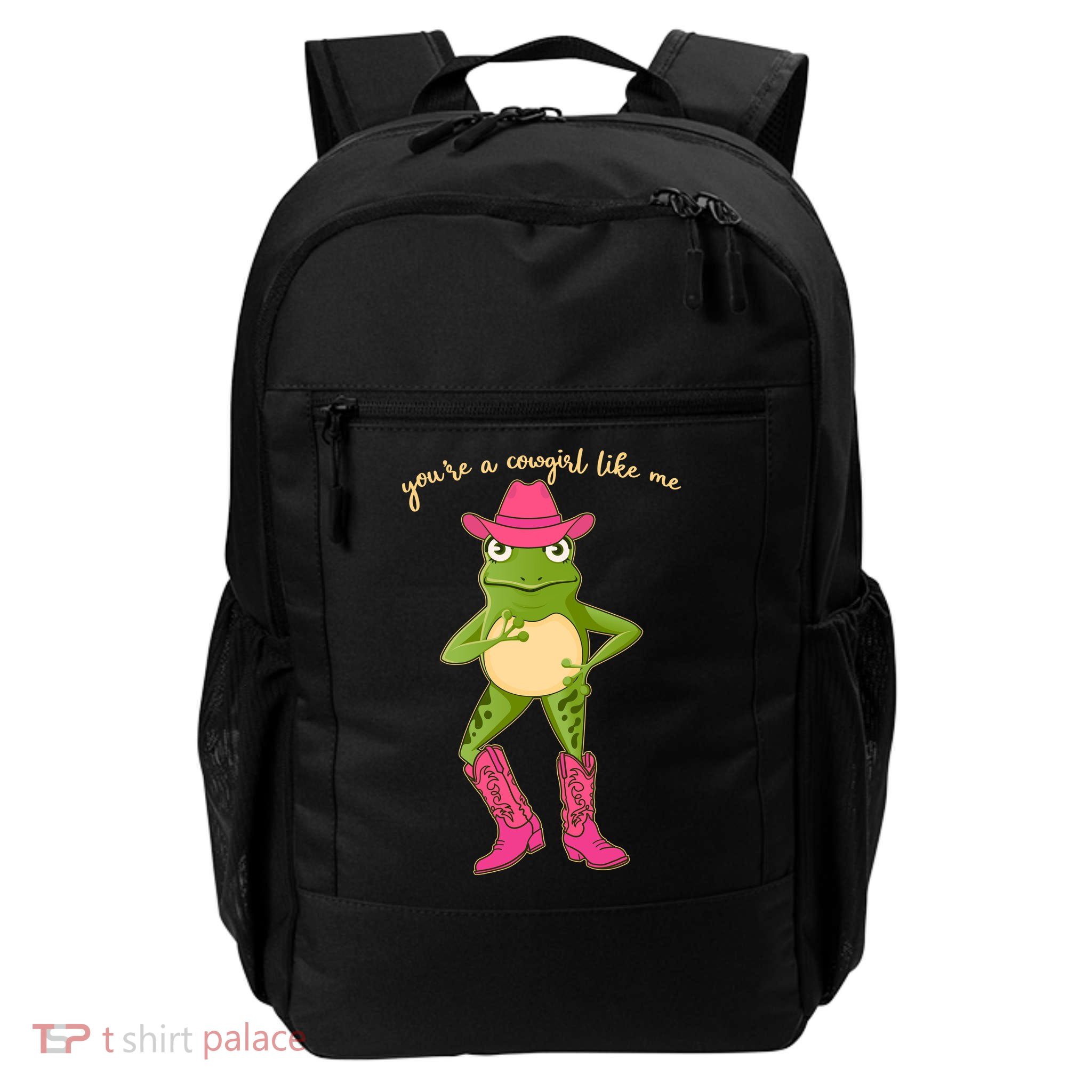 Funny Frog You're A Cowgirl Like Me Daily Commute Backpack