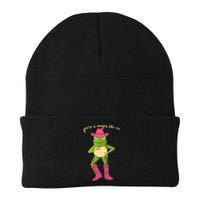 Funny Frog You're A Cowgirl Like Me Beanie