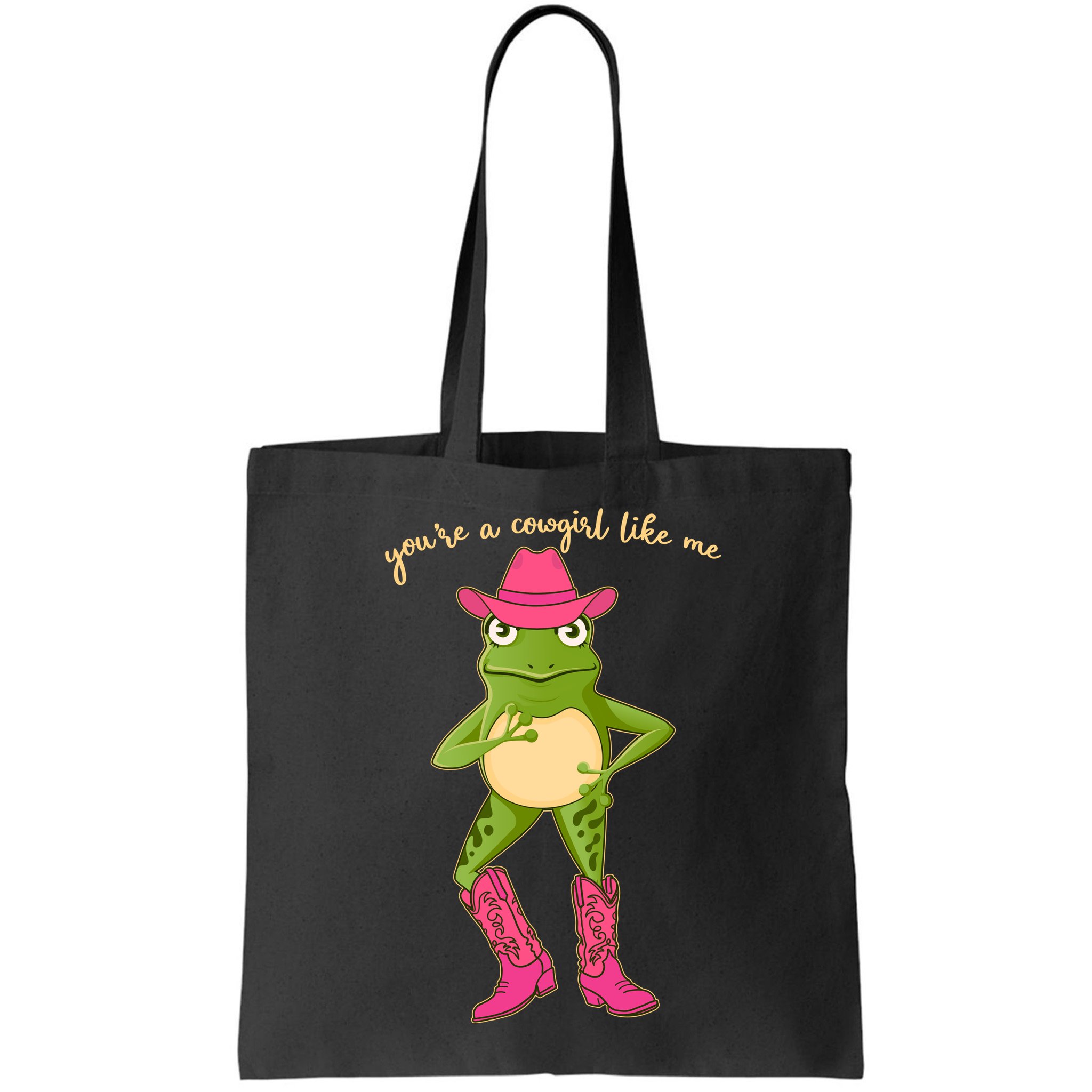Funny Frog You're A Cowgirl Like Me Bag