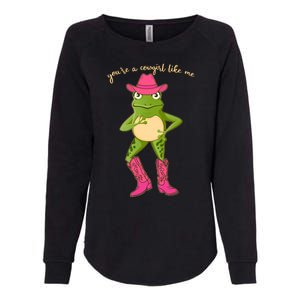 Funny Frog You're A Cowgirl Like Me Womens California Wash Sweatshirt