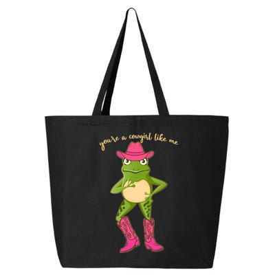 Funny Frog You're A Cowgirl Like Me 25L Jumbo Tote