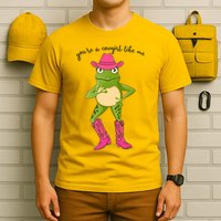 Funny Frog You're A Cowgirl Like Me T-Shirt