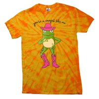 Funny Frog You're A Cowgirl Like Me Tie-Dye T-Shirt