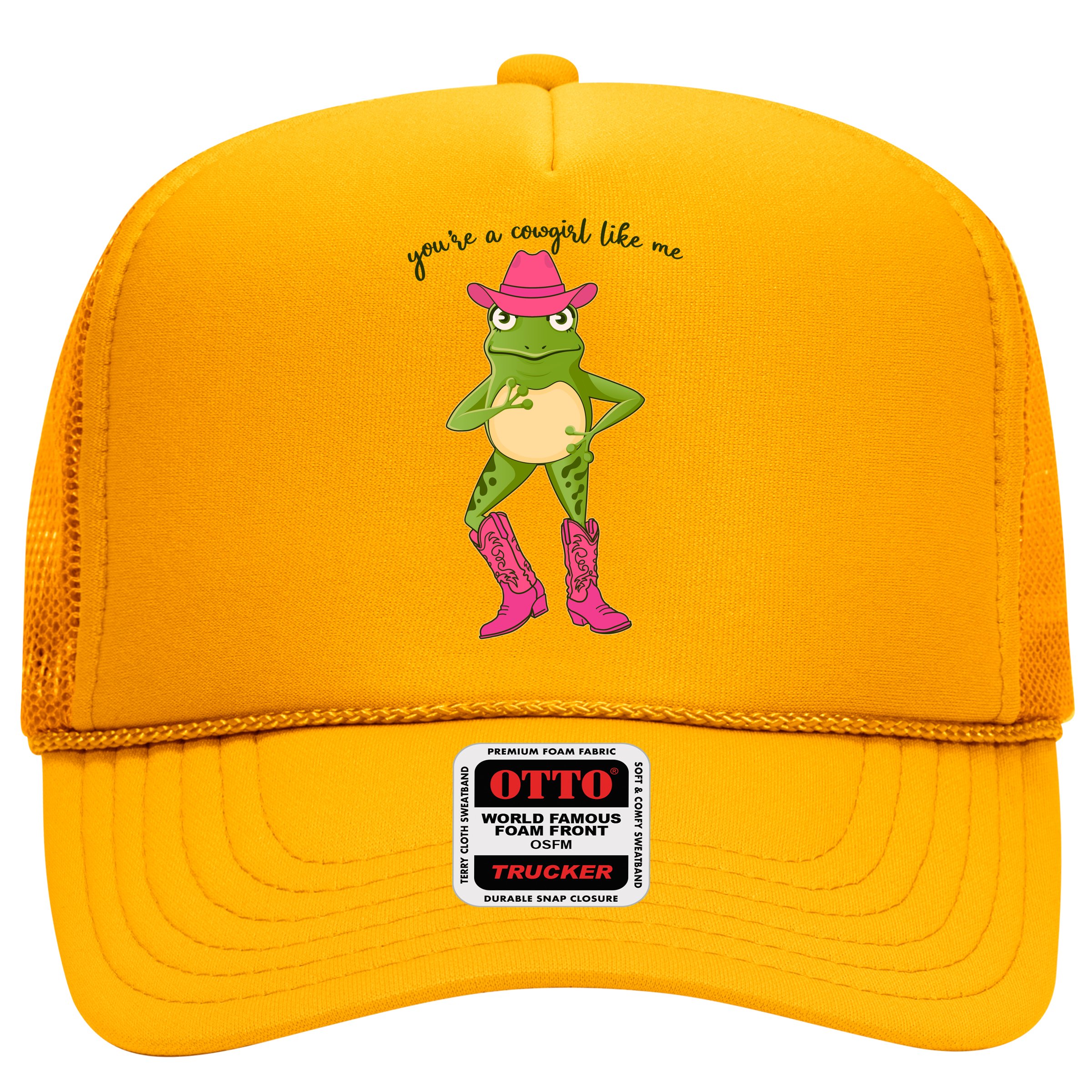 Funny Frog You're A Cowgirl Like Me Hat