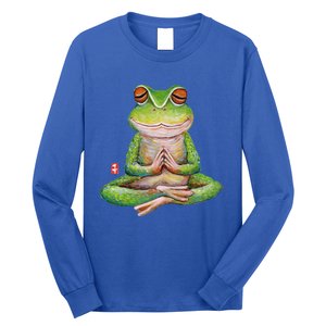 Funny Frog Yoga Meditation Yoga Animal Frogs Lover Gift Great Gift Long Sleeve Shirt