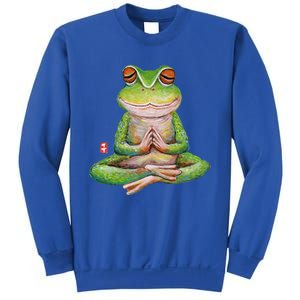 Funny Frog Yoga Meditation Yoga Animal Frogs Lover Gift Great Gift Sweatshirt