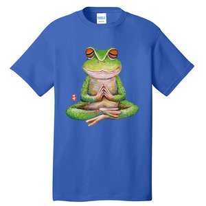 Funny Frog Yoga Meditation Yoga Animal Frogs Lover Gift Great Gift Tall T-Shirt