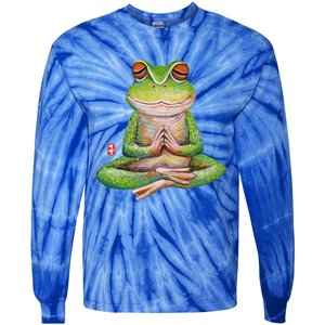 Funny Frog Yoga Meditation Yoga Animal Frogs Lover Gift Great Gift Tie-Dye Long Sleeve Shirt