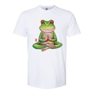 Funny Frog Yoga Meditation Yoga Animal Frogs Lover Gift Great Gift Softstyle CVC T-Shirt