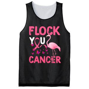 Funny Flock You Flamingo Cancer Breast Cancer Mesh Reversible Basketball Jersey Tank