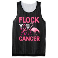 Funny Flock You Flamingo Cancer Breast Cancer Mesh Reversible Basketball Jersey Tank