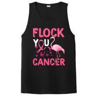 Funny Flock You Flamingo Cancer Breast Cancer PosiCharge Competitor Tank