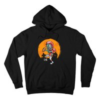 Funny Football Zombie Player Halloween Football Sport Gift Hoodie