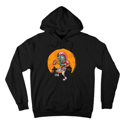 Funny Football Zombie Player Halloween Football Sport Gift Hoodie