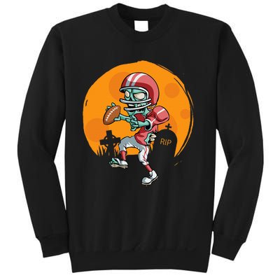 Funny Football Zombie Player Halloween Football Sport Gift Sweatshirt