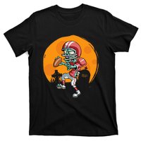 Funny Football Zombie Player Halloween Football Sport Gift T-Shirt