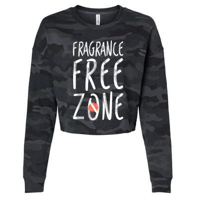 Fragrance Free Zone Chemical Sensitivity Mcs/es Gift Cropped Pullover Crew