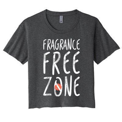 Fragrance Free Zone Chemical Sensitivity Mcs/es Gift Women's Crop Top Tee