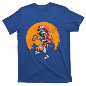 Funny Football Zombie Player Halloween Football Sport Gift T-Shirt