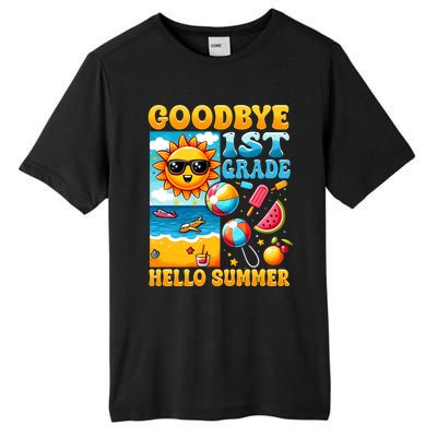 Funny Goodbye 1st Grade Hello Summer Gift Tall Fusion ChromaSoft Performance T-Shirt