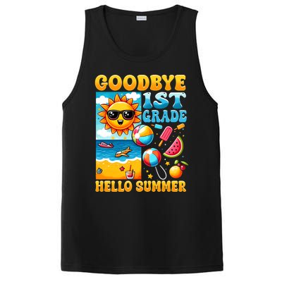 Funny Goodbye 1st Grade Hello Summer Gift PosiCharge Competitor Tank