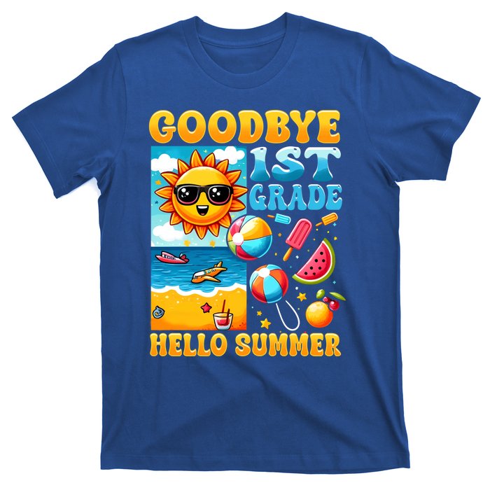 Funny Goodbye 1st Grade Hello Summer Gift T-Shirt