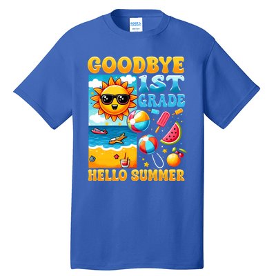 Funny Goodbye 1st Grade Hello Summer Gift Tall T-Shirt