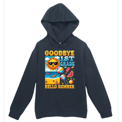 Funny Goodbye 1st Grade Hello Summer Gift Urban Pullover Hoodie