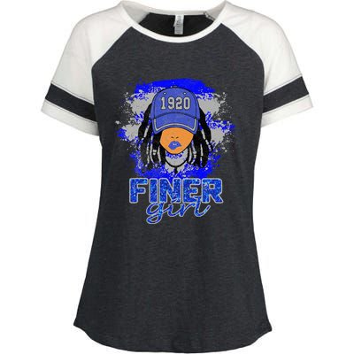 Finer Girl 1920 Sisters Enza Ladies Jersey Colorblock Tee