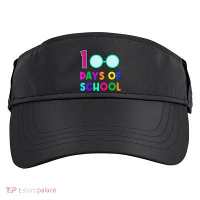 Funny Glasses 100th Days Of School Teacher Student Colorful Adult Drive Performance Visor