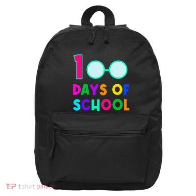 Funny Glasses 100th Days Of School Teacher Student Colorful 16 in Basic Backpack