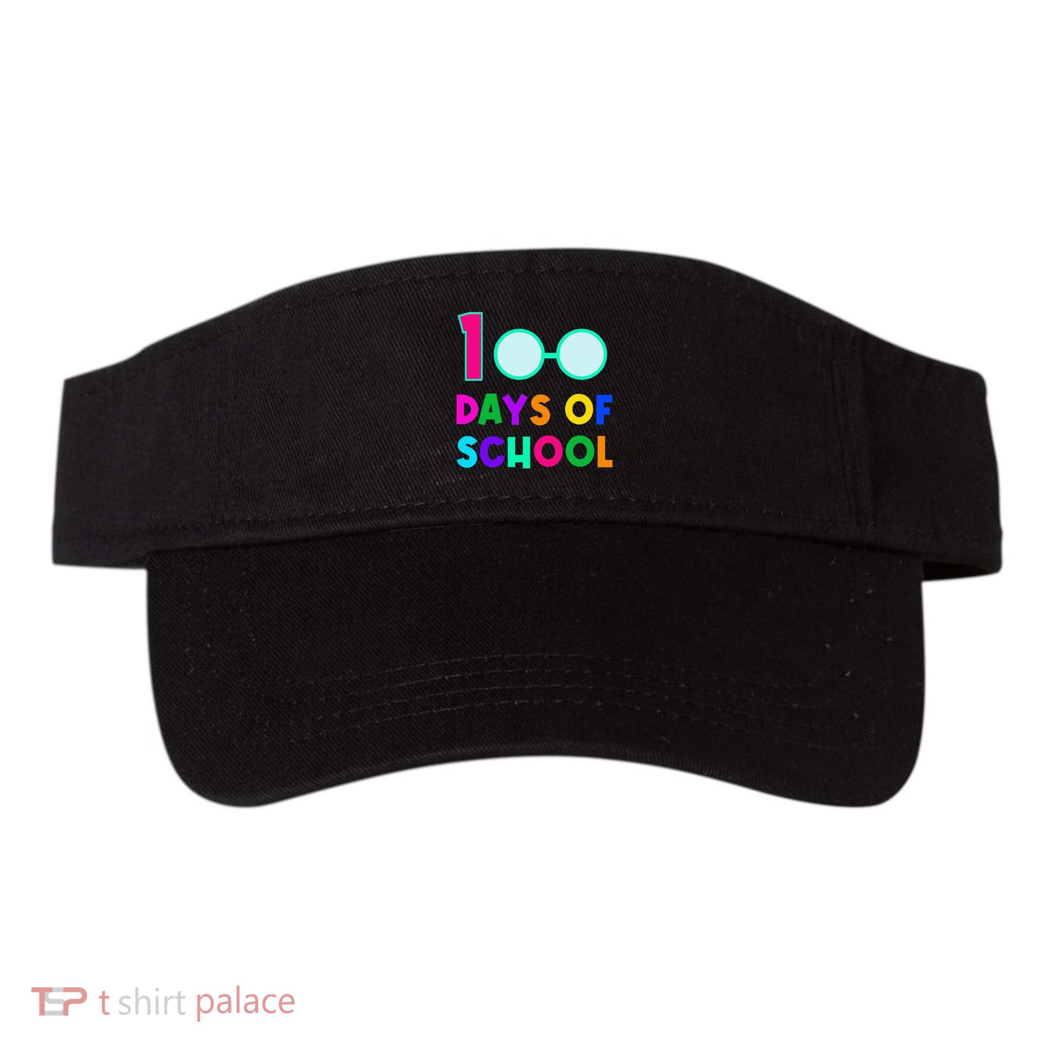 Funny Glasses 100th Days Of School Teacher Student Colorful Visor